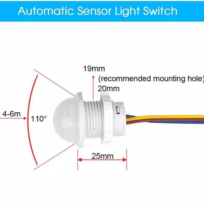 Đèn Led Cảm Biến Chuyển Động Hồng Ngoại Tự Động