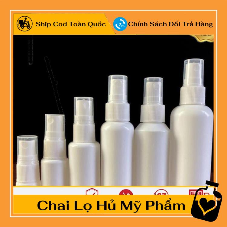 Chai Xịt Phun Sương ❤ TOP GIÁ RẺ ❤ Chai xịt phun sương trắng sữa 30ml/50ml/100ml đựng mỹ phẩm [Nguồn Chai Lọ Sỉ] .