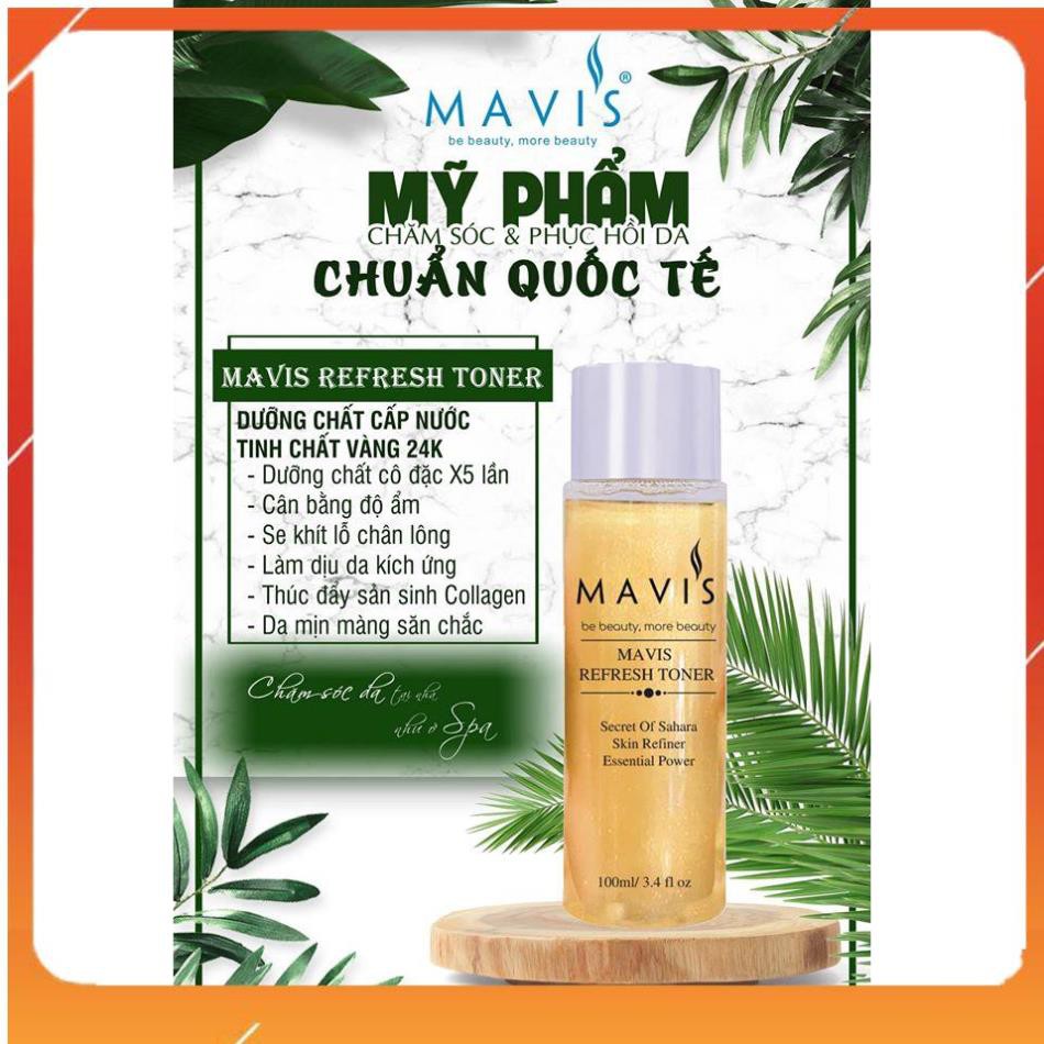 [HOT] Tinh Thể Cấp Nước Căng Bóng Da - Toner Tinh Chất Vàng 24K - Mavis Refresh Toner | BigBuy360 - bigbuy360.vn