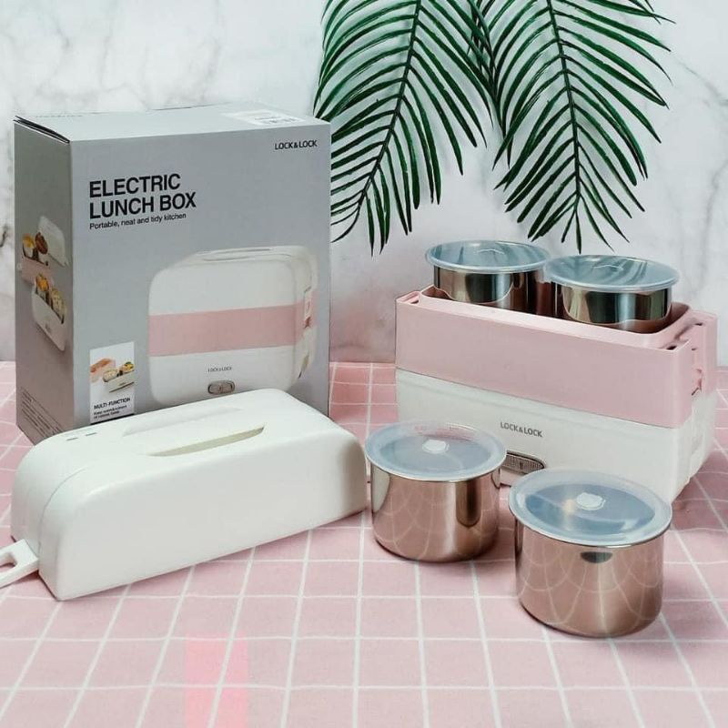 Bộ hộp cơm cắm điện Lock&Lock EJR236WHT 1.7L - với thiết kế mới cực xịn xò