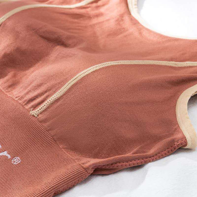 Áo bra tập gym yoga cho nữ, áo croptop 3 lỗ phối chữ bo eo thể thao năng động.