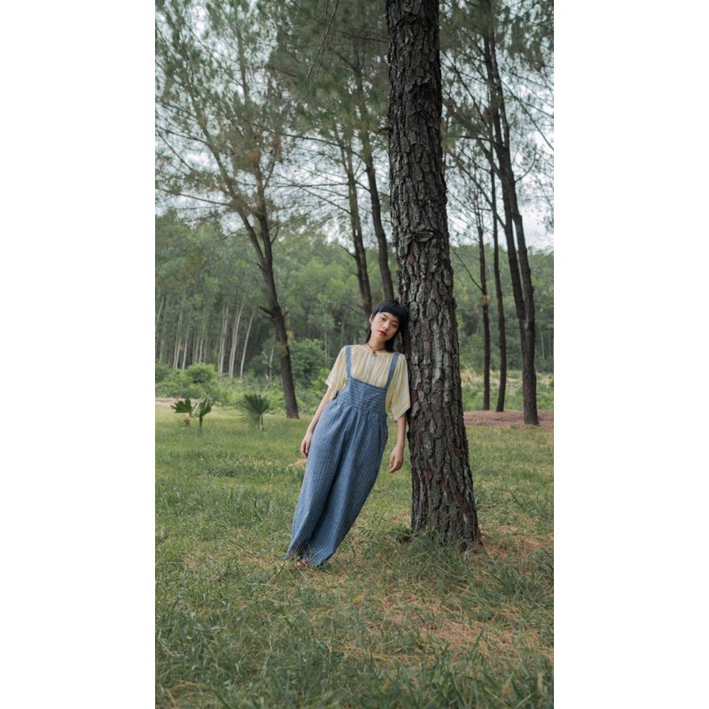 Quần yếm linen Bon