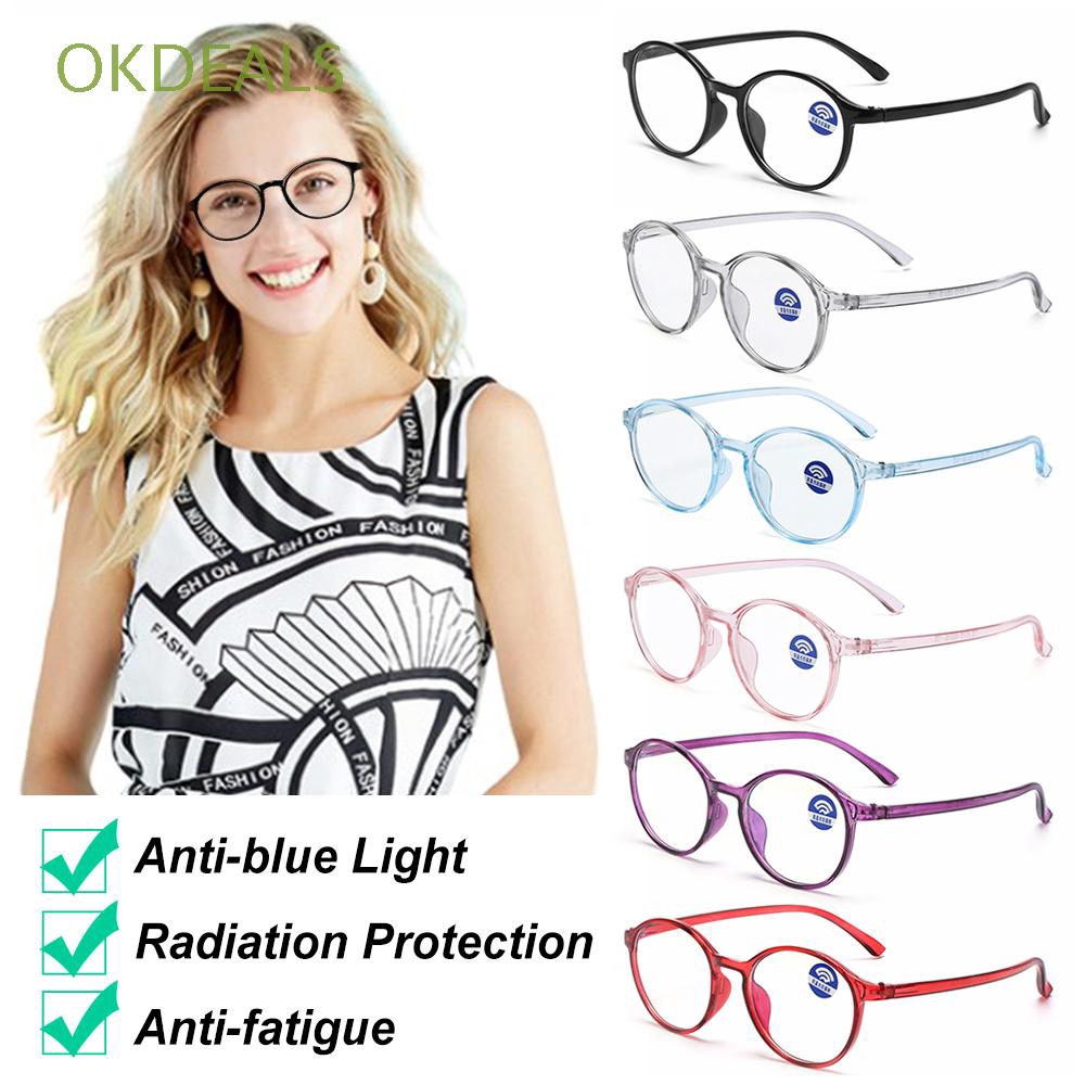 Kính bảo vệ mắt chống tia sáng xanh gọng tròn TR90