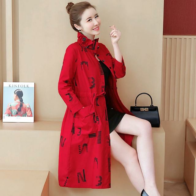 Hàng nhập - Áo khoác kaki nữ cài nút form dài, áo bomber cổ trụ bèo độc đáo