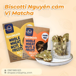 Bánh BISCOTTI Ăn Kiêng Vị Matcha