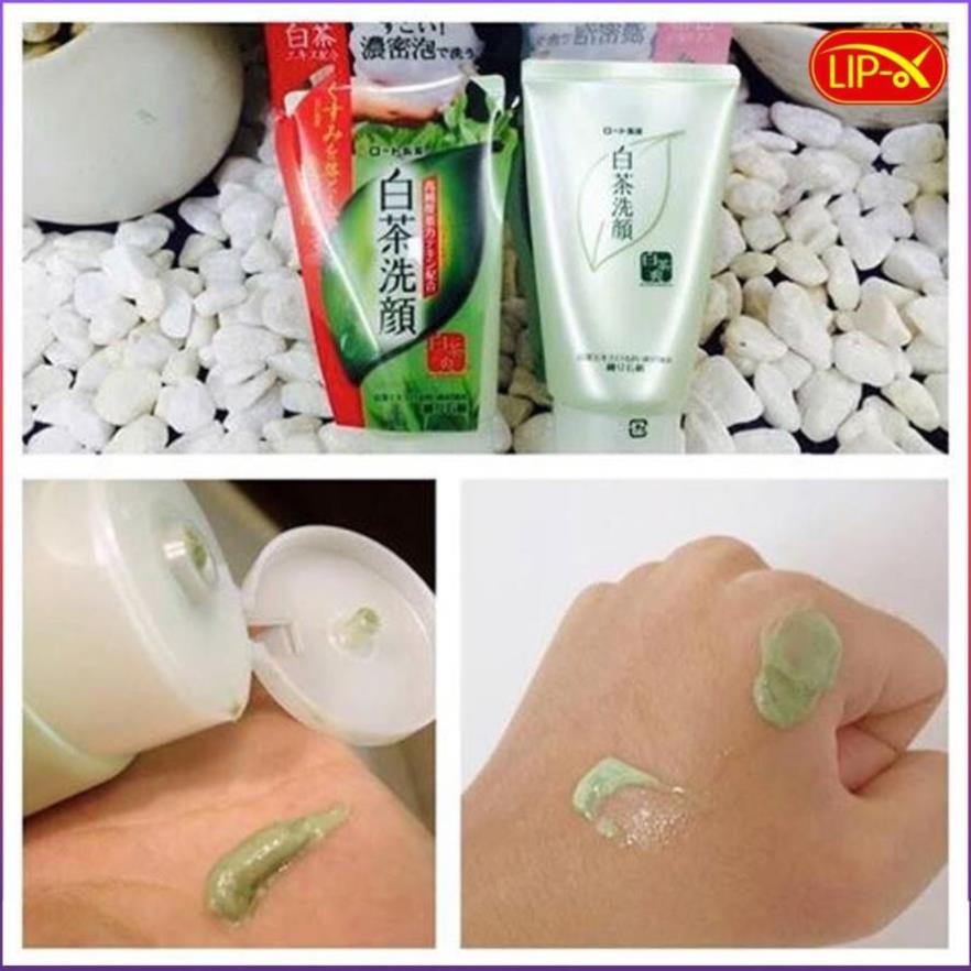Sữa rửa mặt trà xanh Rohto Shirochasou Green Tea Foam 120g hàng Nhật | BigBuy360 - bigbuy360.vn