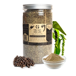 Tiêu hạt Đăk Lăk GUfoods - Tiêu đất đỏ bazan - Vị cay nồng trọn vẹn, Hạt chắc, Nguyên chất, Không tẩm độn