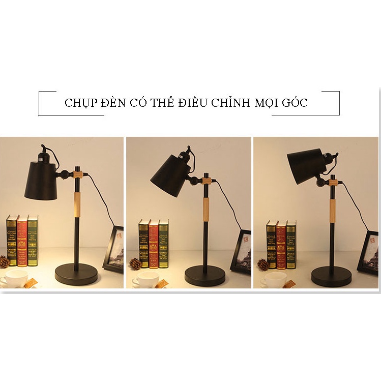 Đèn Học, Đèn bàn học ☀️Chống cận☀️ FDB01 kiểu dáng sang trọng, chống lóa mắt, tiết kiệm điện + Bóng đèn