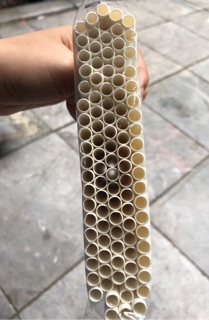500 Ống hút giấy trắng phi 6