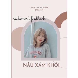 Thuốc nhuộm tóc - nâu xám khói