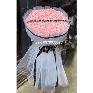 Hoa sáp thơm bó 60 bông mẫu mới