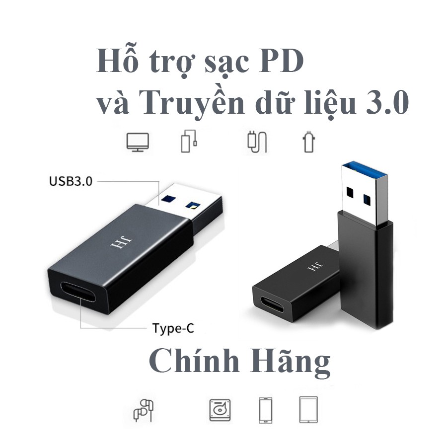 Jack Chuyển đổi từ Type C sang USB 3.0 dùng cho sạc nhanh va truyền dữ liệu tốc độ cao