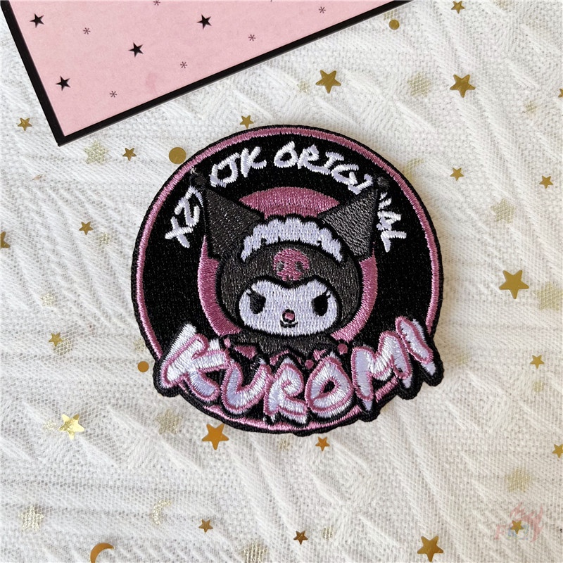 ☸ Miếng Dán Trang Trí Tự Dính Họa Tiết Nhân Vật Hoạt Hình Dễ Thương ☸ 1 Miếng Dán Ủi Quần Áo Hình Quạt