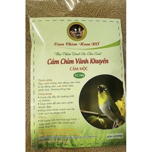 Cám chim vành khuyên Nam Rô cao cấp giá rẻ cho chim mộc khối lượng 500gram