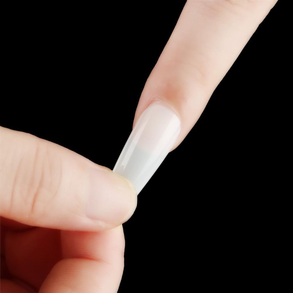 Hộp 100 Móng Tay Giả Acrylic Bảo Vệ Toàn Diện DIY Ốp