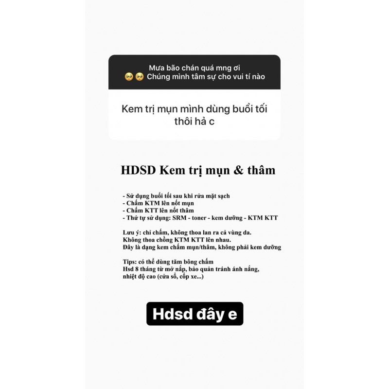 Combo kem thâm & mụn handmade Sunday Beauty