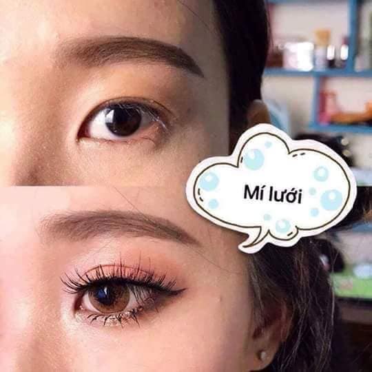 Kích mí, dán mí lưới ren sẵn keo , không lộ, siêu tàng hình