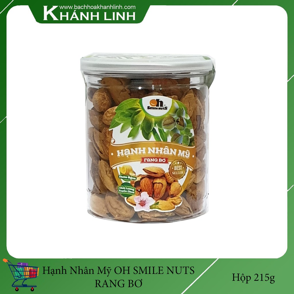 Hạnh nhân Mỹ rang bơ vỏ mỏng Hộp 215g (loại 1 NGON ƠI LÀ NGON )