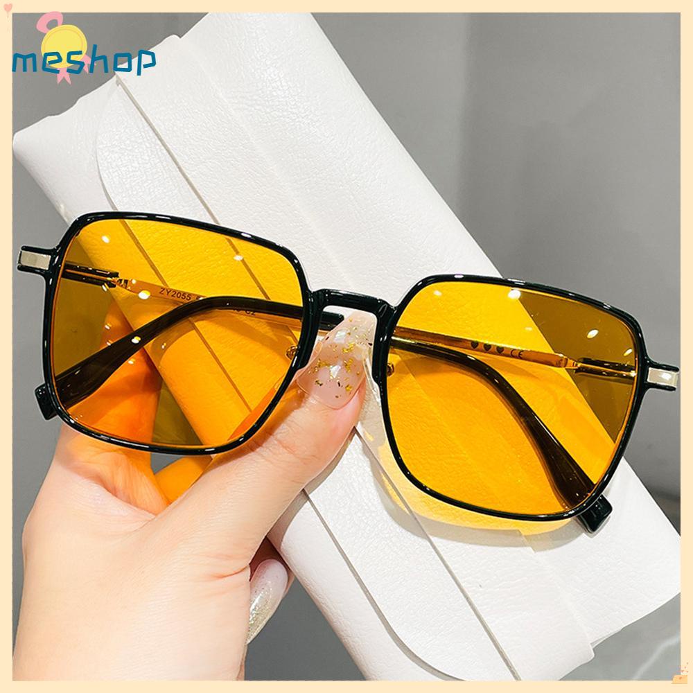 Kính Mát Gọng Vuông Oversize Bảo Vệ Mắt Khỏi Tia UV Cho Nữ