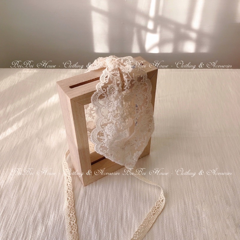 ẢNH THẬT] Turban, băng đô nơ ren cho bé thiết kế style Korea