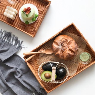 J Vintage -  Khay Decor đa dụng mây tre đan ( Giá Xưởng)