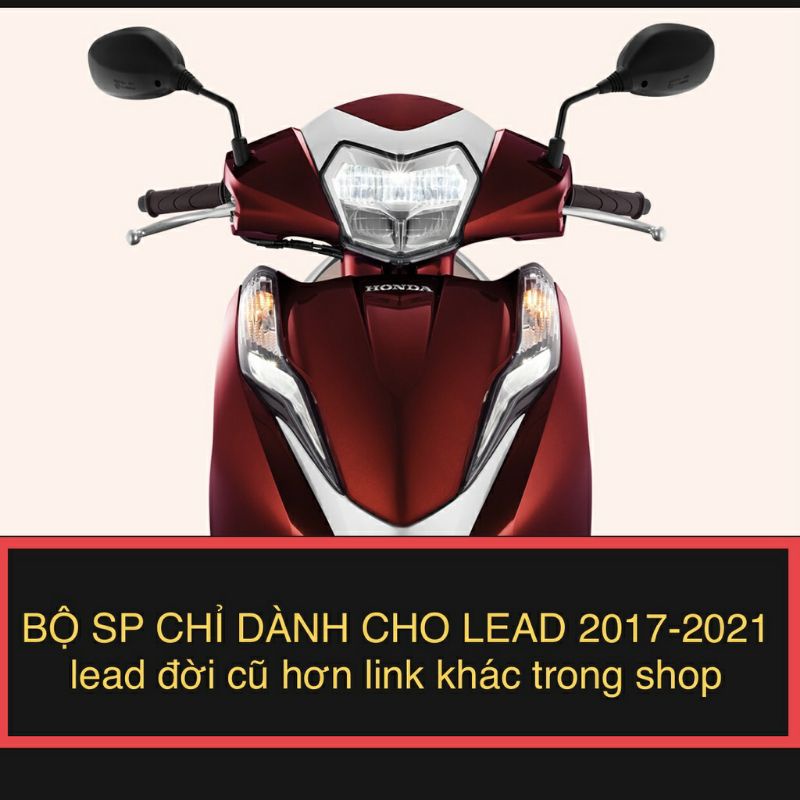 ỐP XE LEAD XI MẠ CROM 2017-2021, Phụ Kiện Trang Trí Xe Lead, 2018,2019,2020