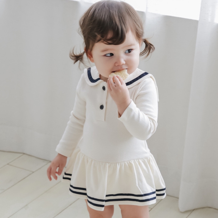 Áo liền quần tay dài mùa thu chất liệu cotton hợp thời trang cho bé