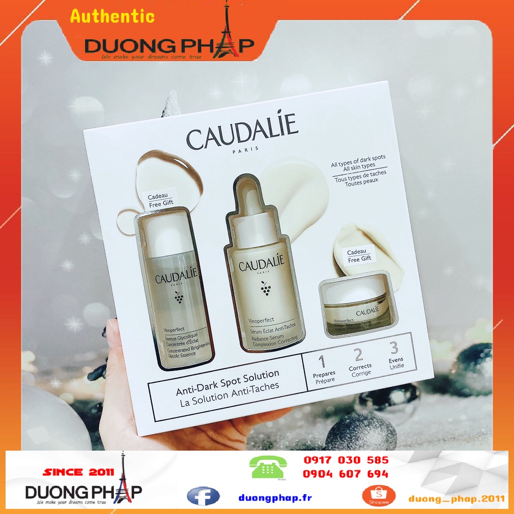 Set Cau.dalie 3 món (serum + nước thần + kem dưỡng) mẫu mới