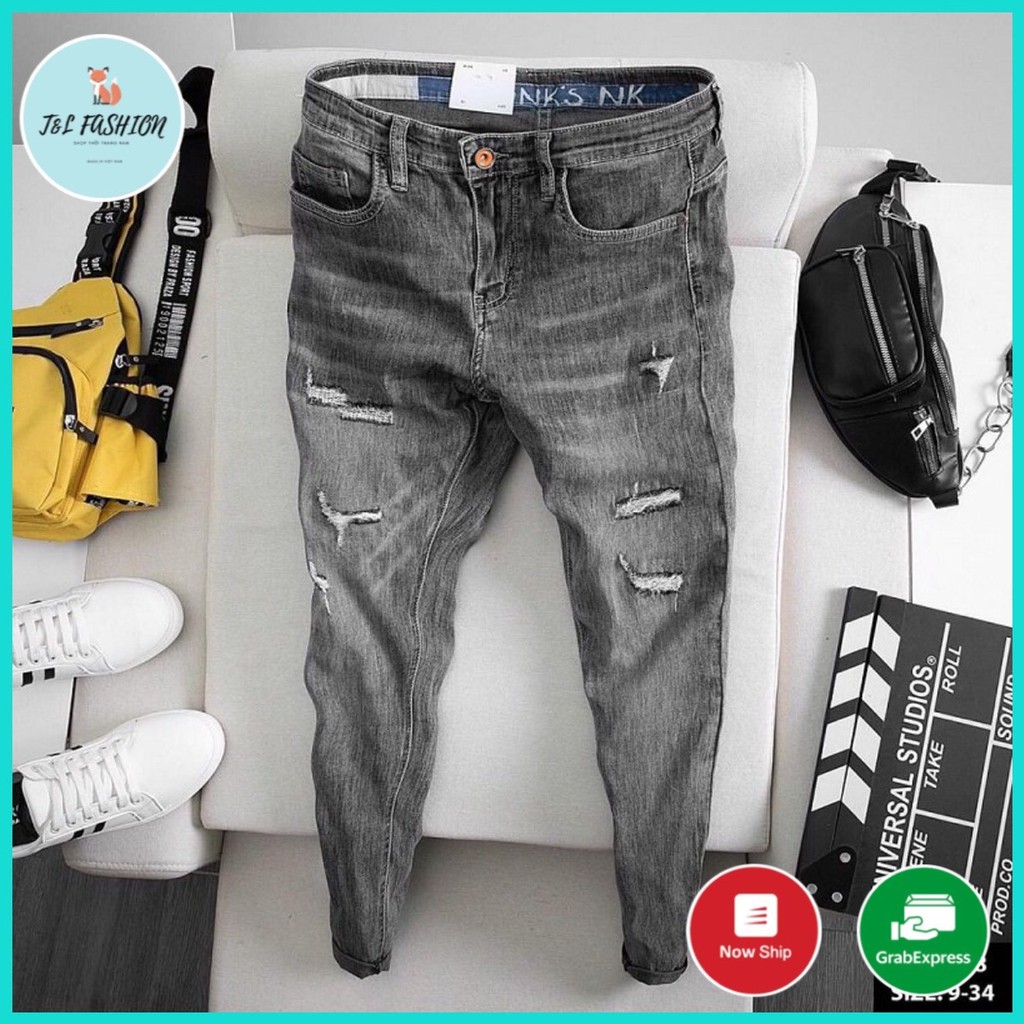 Quần Jean Nam, Quần Bò Nam kiểu mới hot trend phong cách hàn quốc T&L store msa13