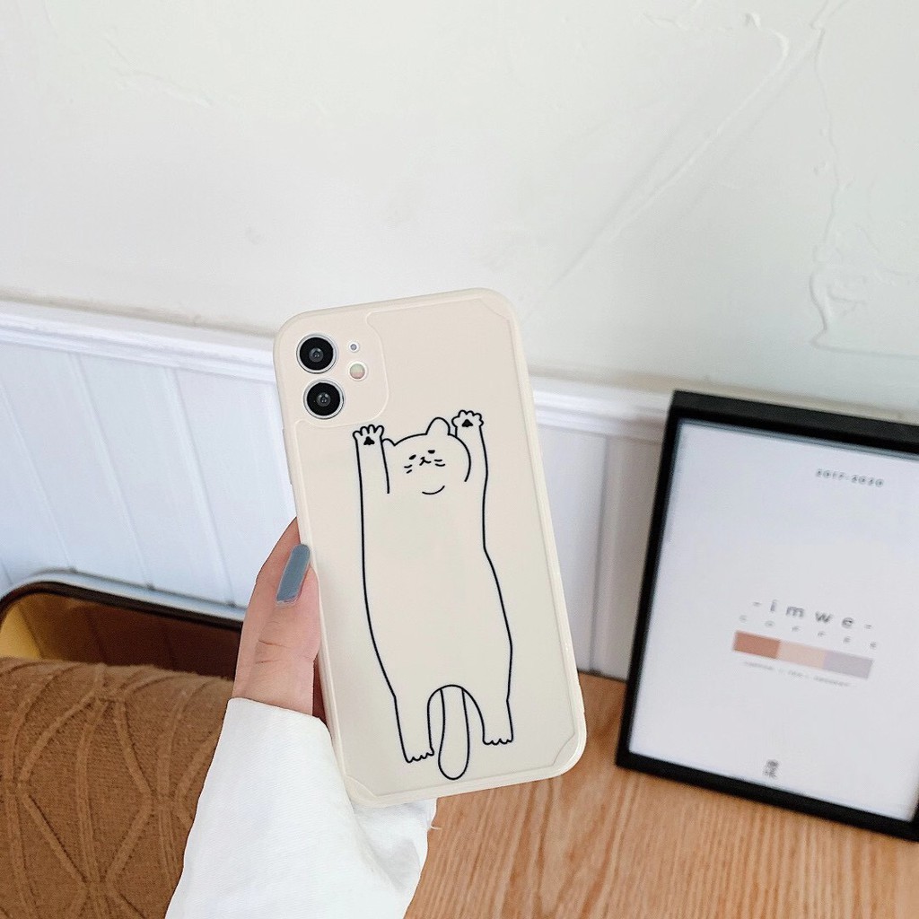 Ốp điện thoại TPU họa tiết mèo dễ thương cho iPhone 7 Plus / 8 + / X / Xr / Xs Max / 11 Pro Max / 12 Pro Max / 12 Mini | BigBuy360 - bigbuy360.vn