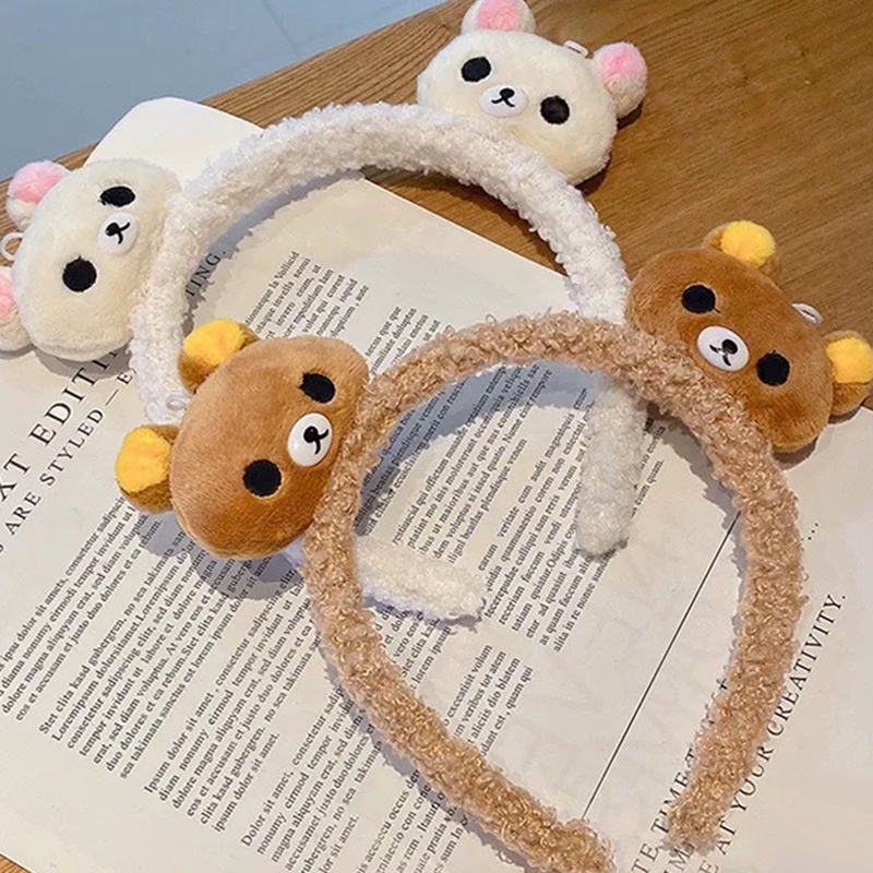 Băng Đô Rửa Mặt / Trang Điểm Bằng Vải Bông Chống Trượt Phong Cách Hàn Quốc Cho Nữ