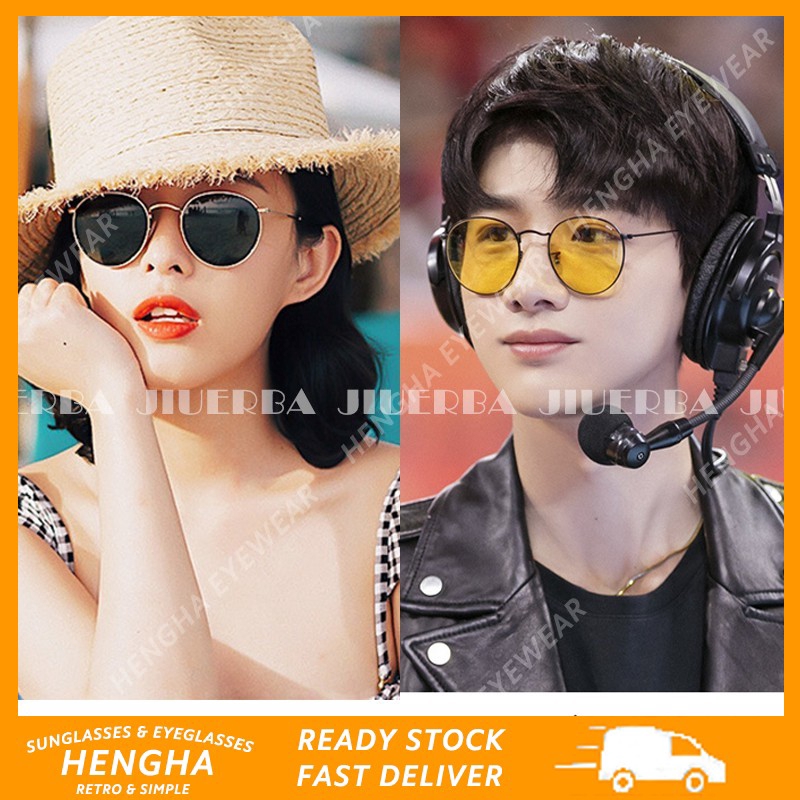 Mắt kính Hàn Quốc phong cách retro gọng kim loại thời trang