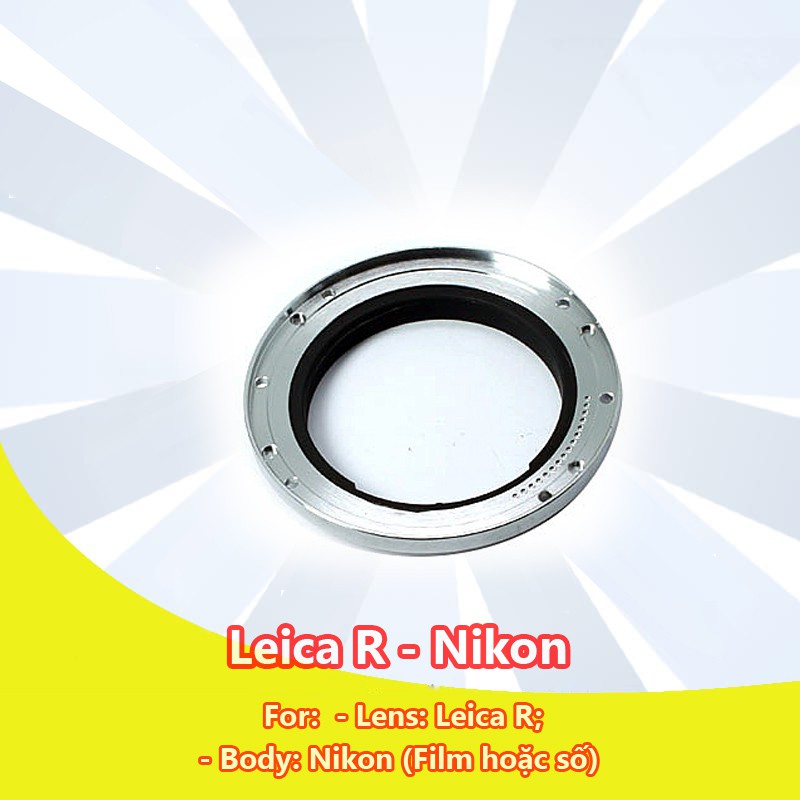 LR-AI Mount adapter chuyển ngàm cho lens Leica R sang body Nikon ( LR - AI LR-Nikon )