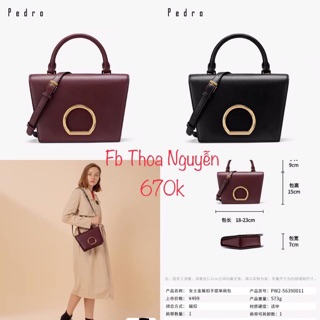 Pedro - Túi xách công sở Pedro nắp tròn 56390011