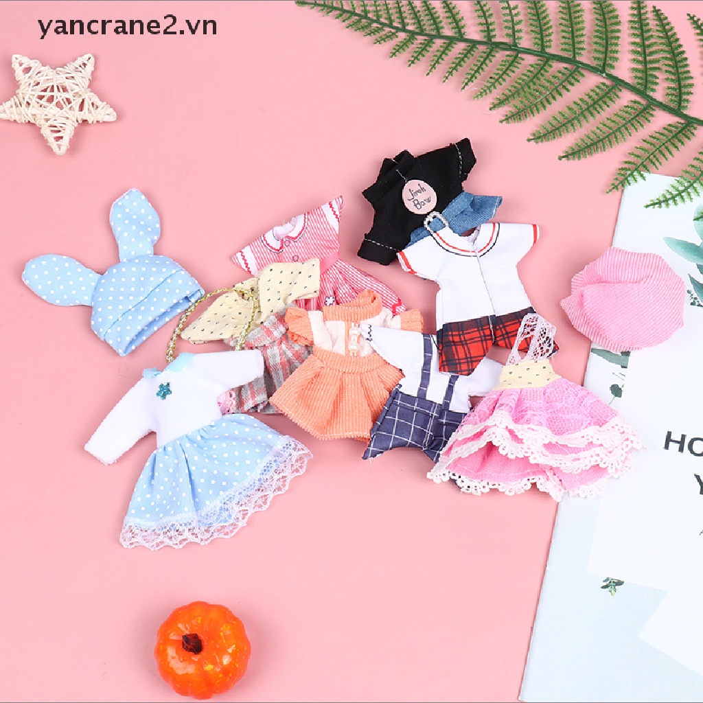 Quần áo nhiều màu sắc cho búp bê 6 inch