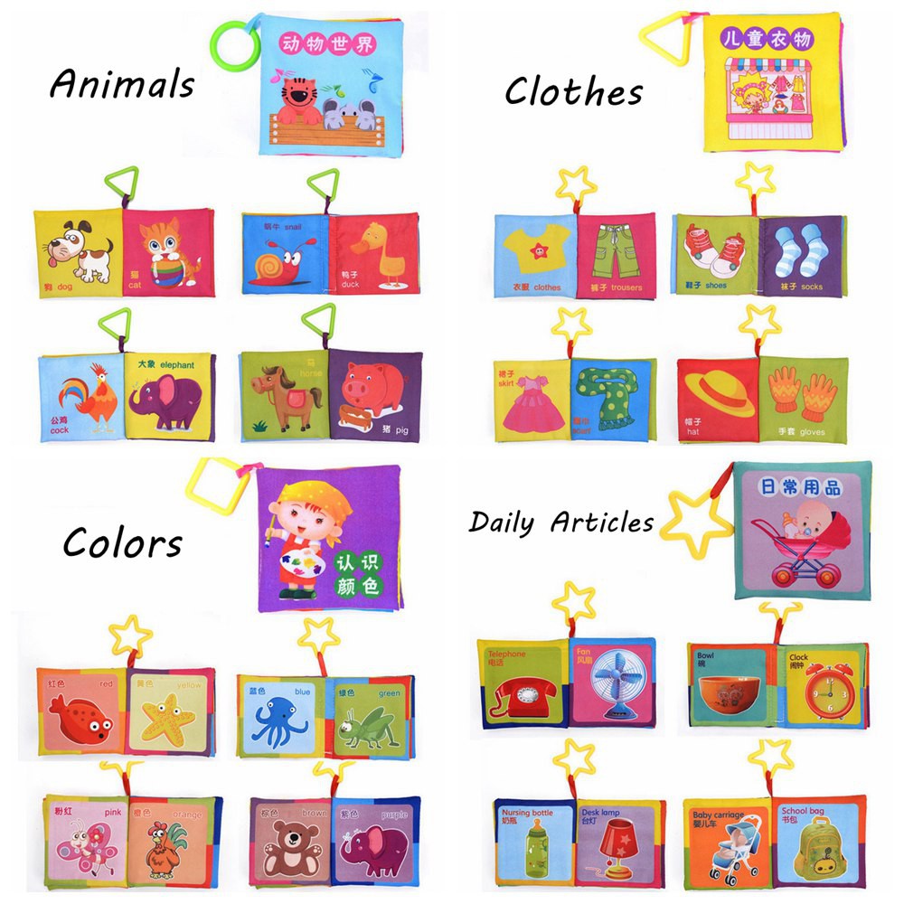 Sách Vải Mềm Có Âm Thanh Giáo Dục Sớm Cho Bé