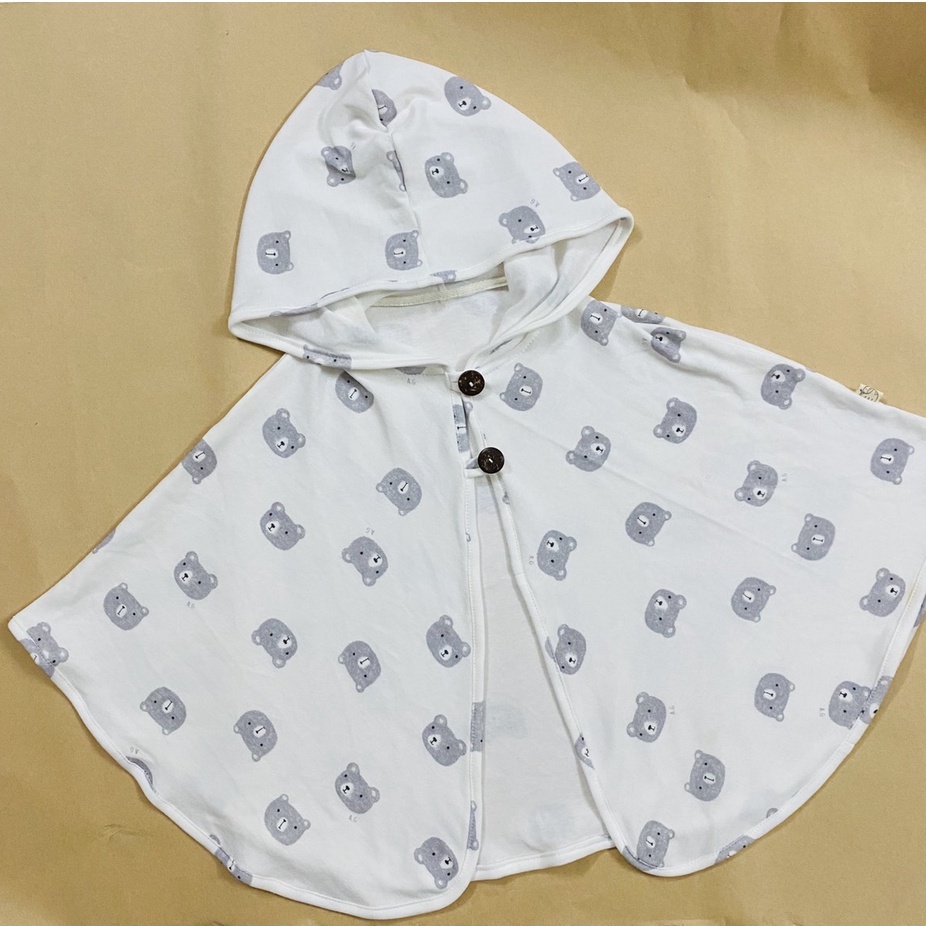 Áo choàng trẻ em cánh dơi chống Nắng Gió [Hàng cao cấp] - Đủ size 0-6 tuổi | Vải cotton xuất dư thoáng mát thấm mồ hôi