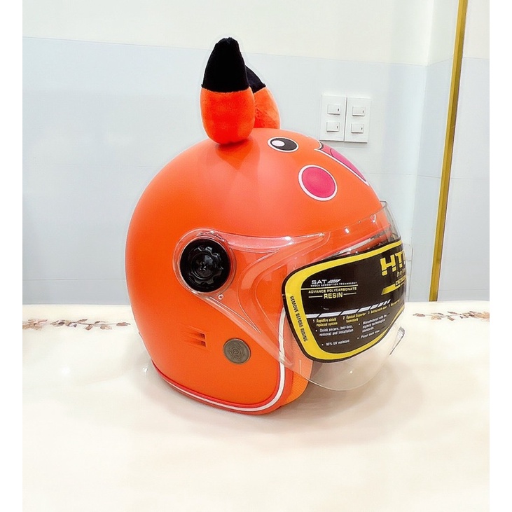 Mũ Bảo Hiểm Trùm Đầu 3/4 Napoli Trẻ Em Có Kính