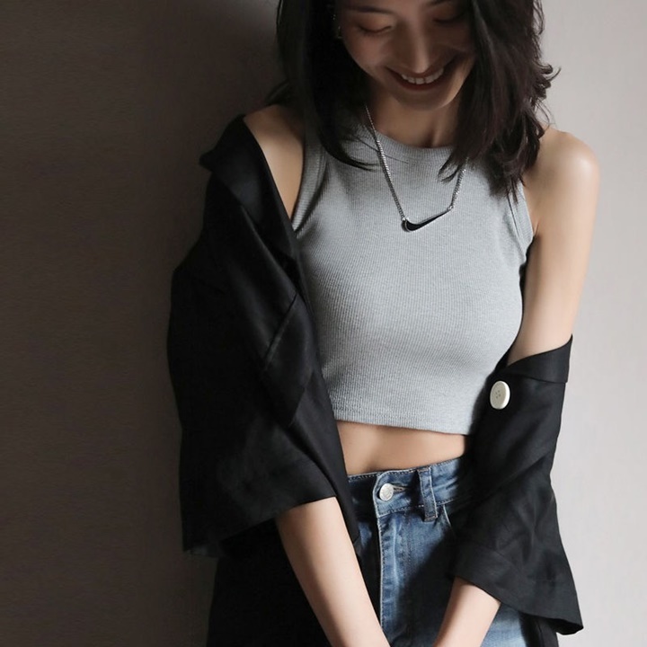 [Mã FADEP0610 giảm 10K đơn 99K] Áo Croptop Ba Lỗ Nữ, Sát Nách Cổ Tròn - Tharo Clothing [AO00001 | BigBuy360 - bigbuy360.vn