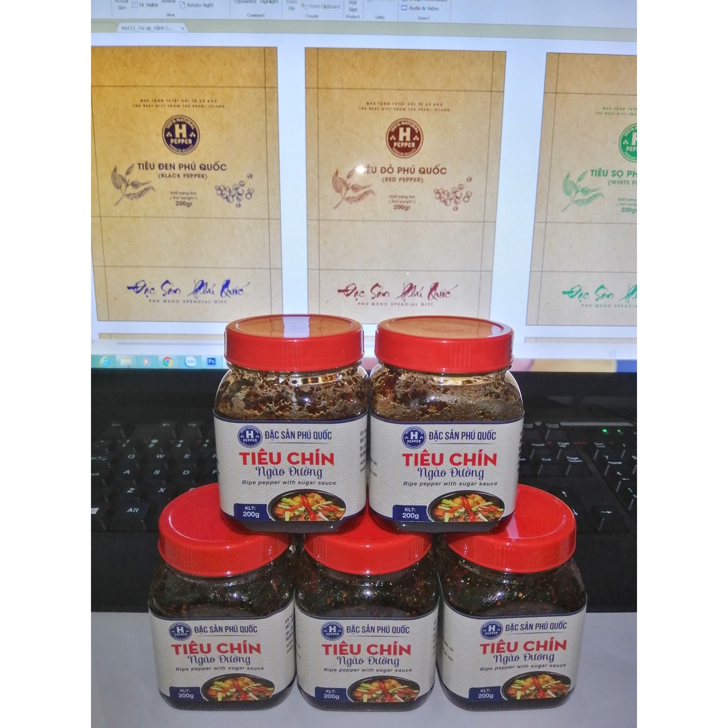 Tiêu chín ngào đường - H Pepper - Hộp 200g - Đặc sản Phú Quốc | BigBuy360 - bigbuy360.vn