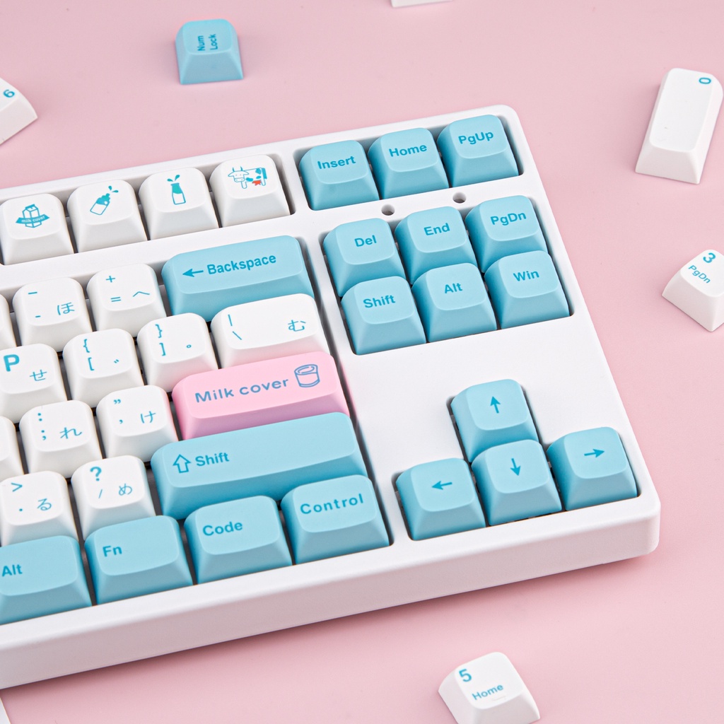 127 phím Cấu hình XDA Keycaps PBT Thuốc nhuộm thăng hoa Bố cục ANSI Keycaps tùy chỉnh cho Cherry MX Gateron Kailh Công tắc Bàn phím cơ