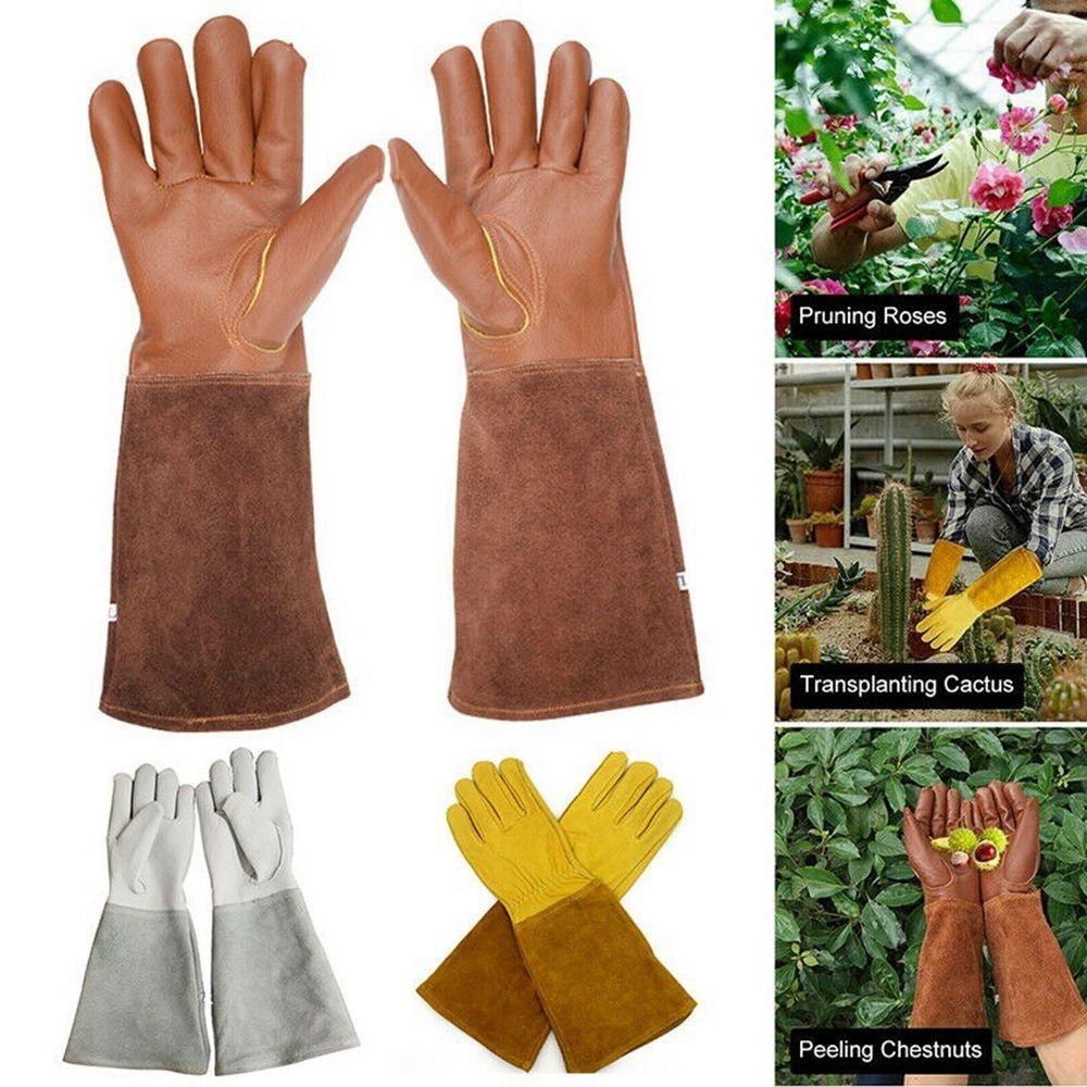 Găng Tay Da Bảo Hộ Lao Động In Họa Tiết Xương Rồng Chống Đinh Tán