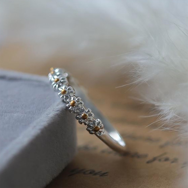 Nhẫn Hình Hoa Cúc Đơn Giản Sáng Tạo Thời Trang 2022