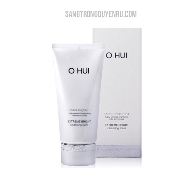 Sữa Rửa Mặt Ohui Extreme Bright Cleansing Foam 160ml - Dưỡng Trắng Làm Sạch Bụi Bẩn Giúp Da Mềm Mịn Tươi Mát