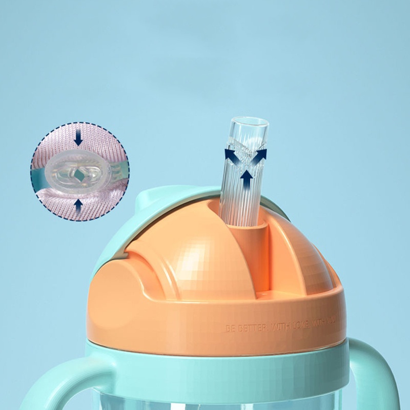 Bình Uống Nước 3 Trong 1 Chống Sặc Có Vòi Rót Chữ V Cho Bé