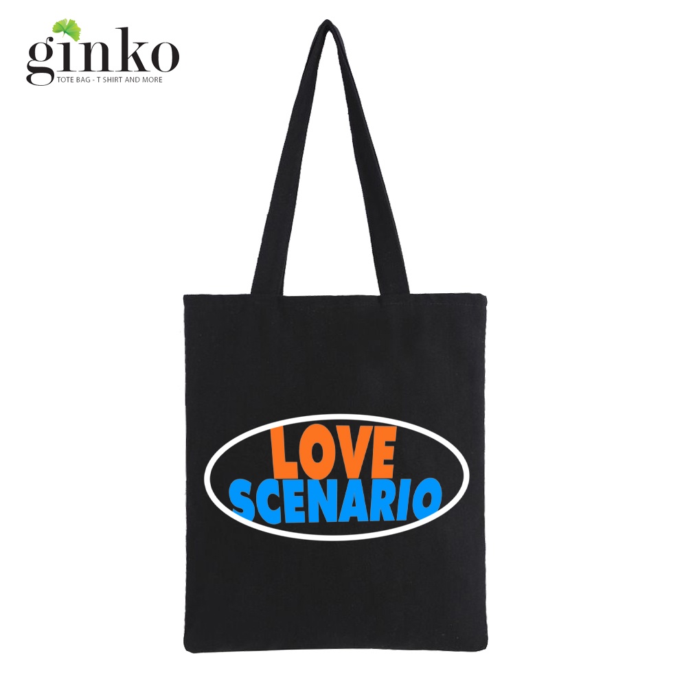 Túi tote vải GINKO dây kéo in hình retro style collection 3