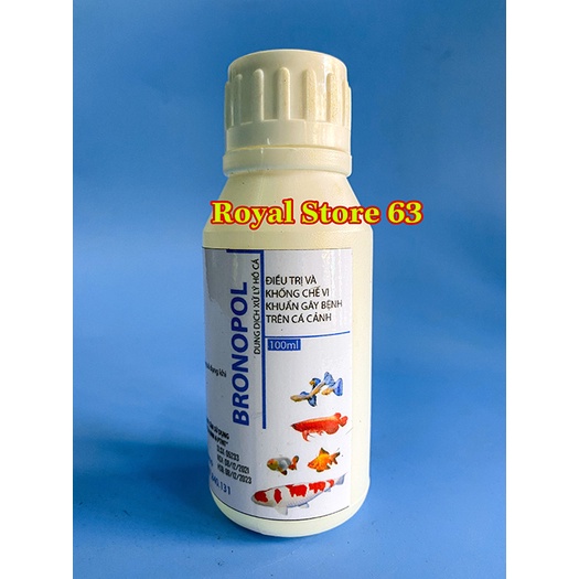 Bronopol ngăn ngừa vi khuẩn gây hại cho cá 100ml