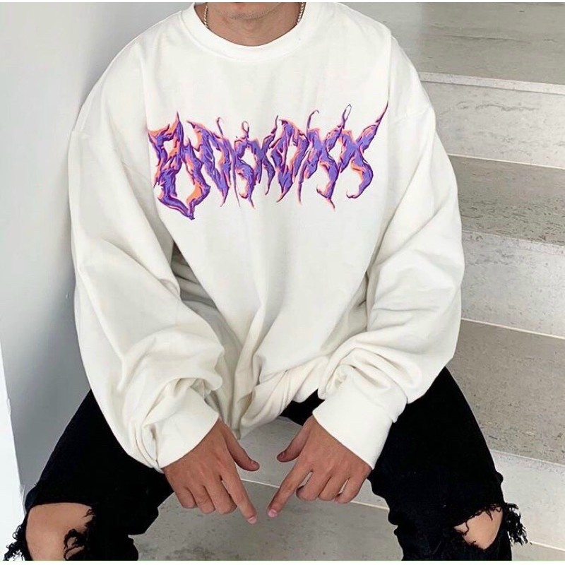 FREESHIP 50K - Áo Sweater Nỉ Dài Tay In Cực Rõ Unisex Nam, Nữ 2 Màu Siêu Xinh