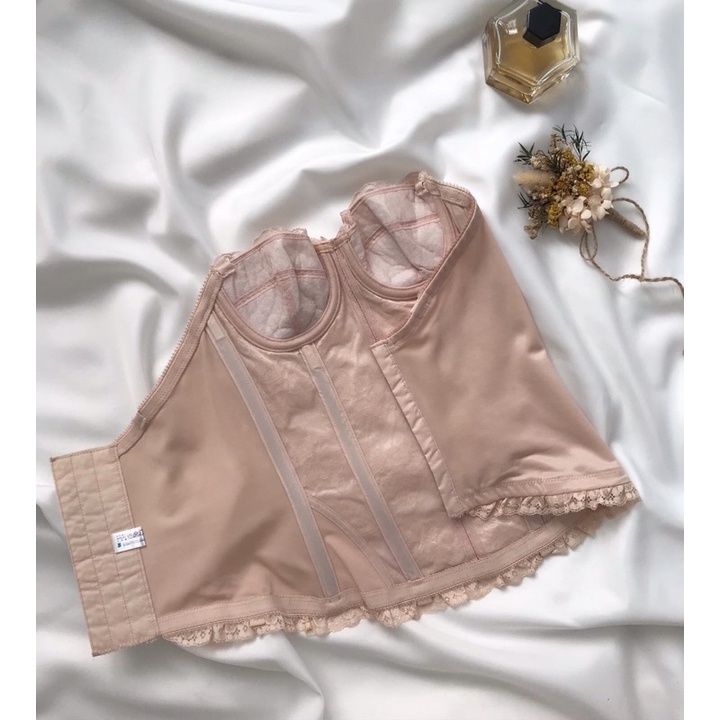 Áo corset hồng phấn nude 2hand
