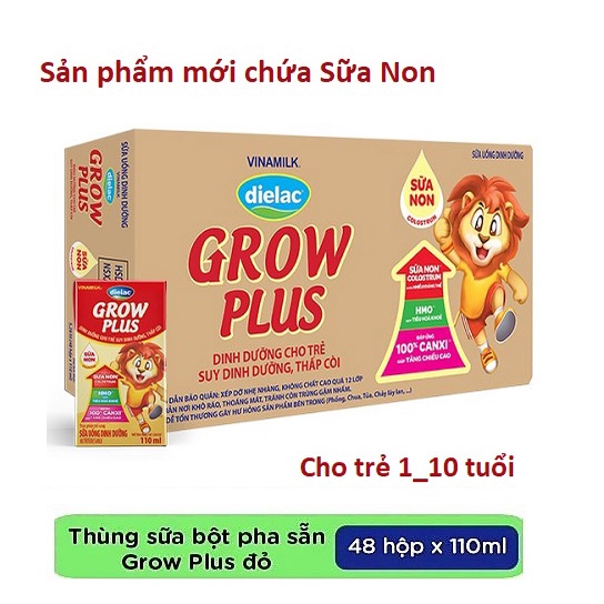 Sữa bột pha sẵn Dielac Grow Plus 110ml thùng 48 hộp